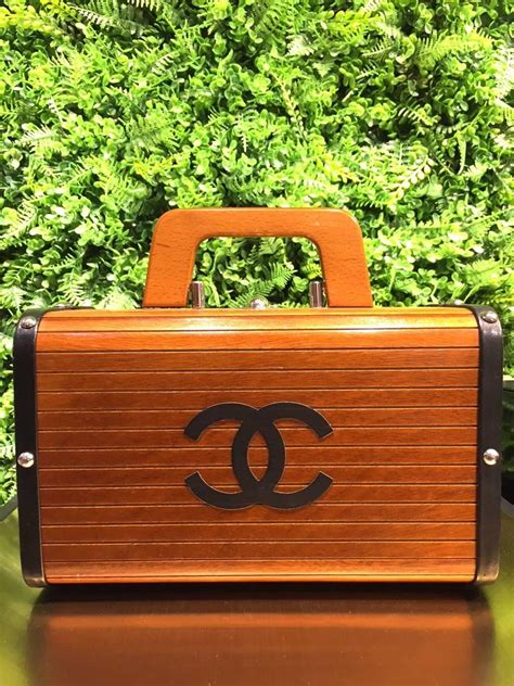 chanel wood bag